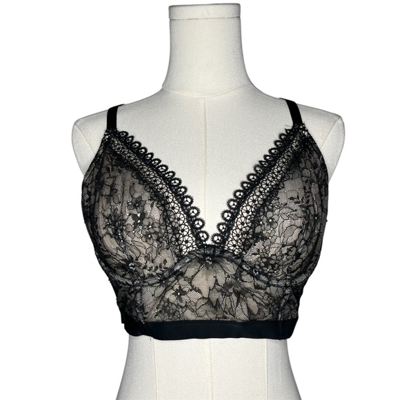 Cosabella Nude Envy Underwire Teddy & VS Black Lace Very Sexy Plunge Bra 36C - Picture 10 of 14